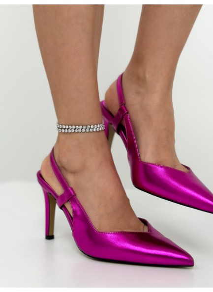 Metalik pembe stiletto 