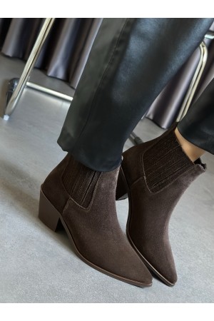 Western acı kahve gerçek deri bot