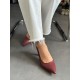 Bordo renk stiletto 