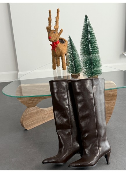 Acı kahve uzun XL çizme 