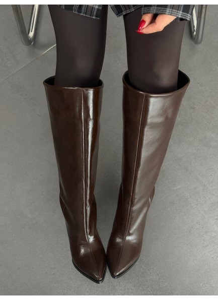 Acı kahve uzun XL çizme 