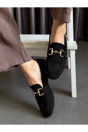 SC1112 Siyah süet ayakkabı 