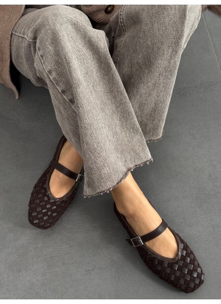 SC0058 Acı kahve örgülü babet