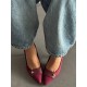 Bordo süet stiletto 