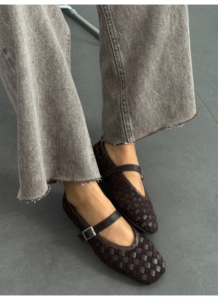 SC0058 Acı kahve örgülü babet