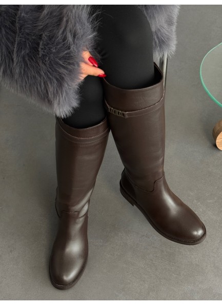 Acı kahve hakiki deri çizme