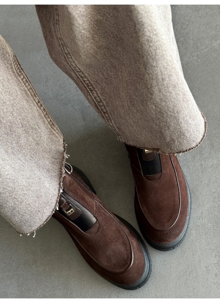 Acı kahve hakiki deri bot