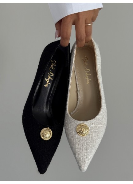 Siyah Tüvit topuklu stiletto Siyah Tüvit topuklu stiletto