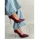 Bordo gold metal burun stiletto 