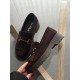Acı kahve püsküllü hakiki deri loafer