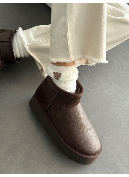 Acı kahve kısa bot