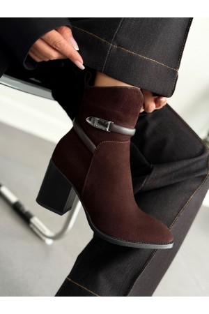 Acı kahve topuklu bot