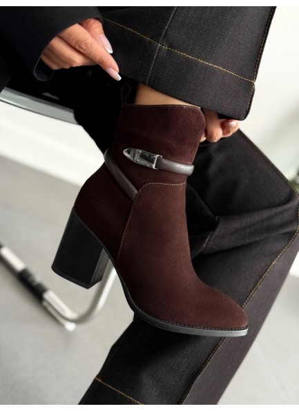 Acı kahve topuklu bot