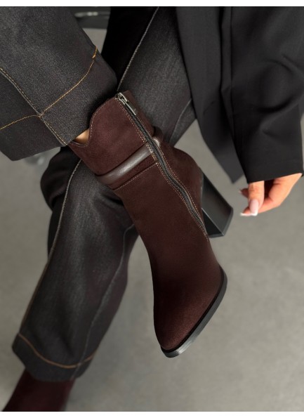 Acı kahve topuklu bot