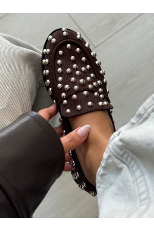 Acı kahve troklu loafer ayakkabı 