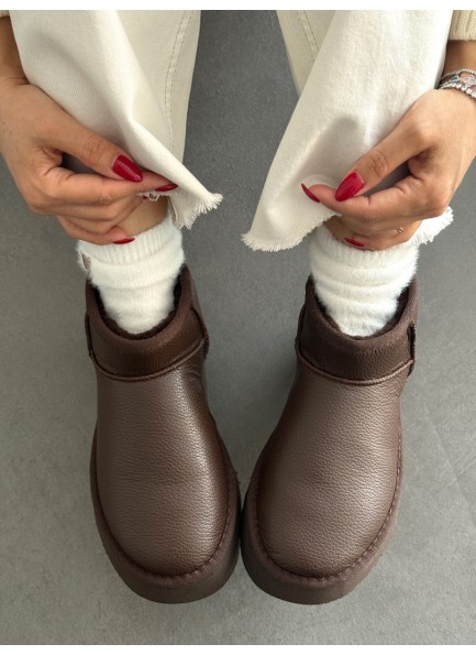 Acı kahve kısa bot