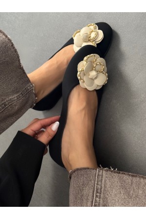 SC0057 Siyah güllü babet