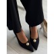 Siyah Tüvit topuklu stiletto Siyah Tüvit topuklu stiletto