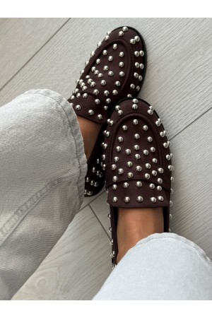 Acı kahve troklu loafer ayakkabı 