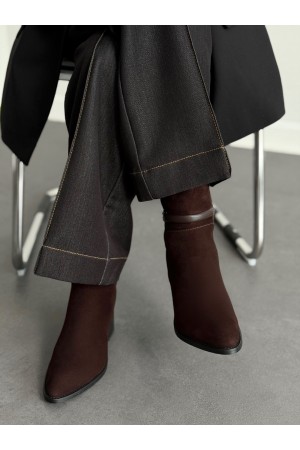 Acı kahve topuklu bot