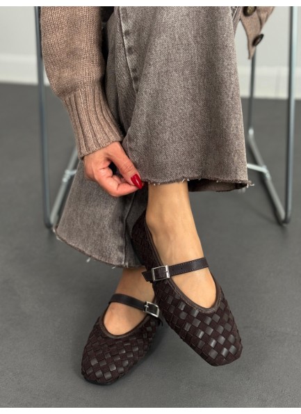 SC0058 Acı kahve örgülü babet