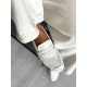 Beyaz ince taban loafer 