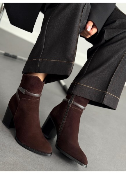 Acı kahve topuklu bot