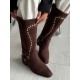 Acı kahve Troklu western çizme