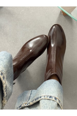 Acı kahve ruhan topuklu bot