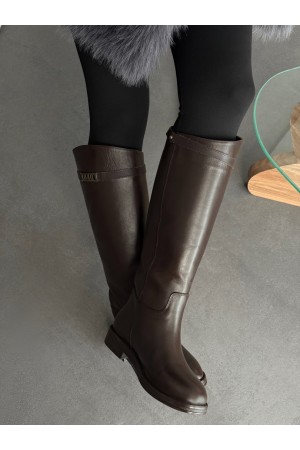 Acı kahve hakiki deri çizme