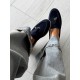 Lacivert deri loafer