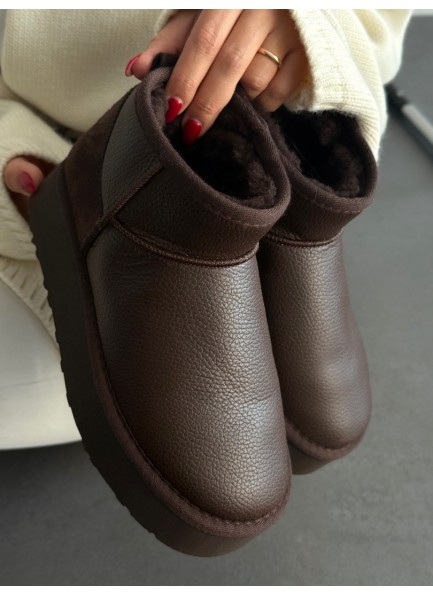 Acı kahve kısa bot