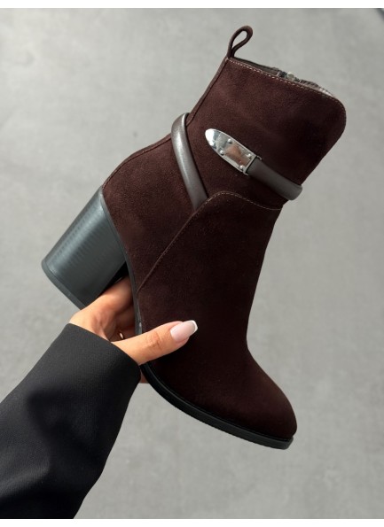 Acı kahve topuklu bot