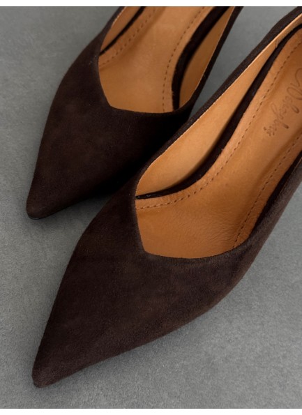 Acı kahve süet hakiki deri stiletto Acı kahve süet hakiki deri stiletto