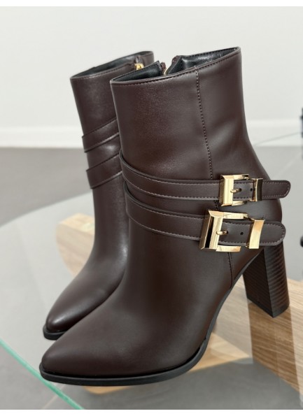 Acı kahve topuklu bot