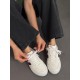 SC0174 Beyaz bordo spor ayakkabı 