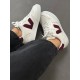 SC0174 Beyaz bordo spor ayakkabı 