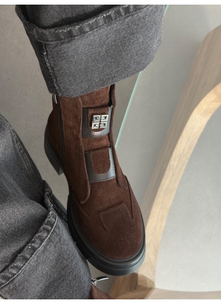 Acı kahve süet hakiki deri bot