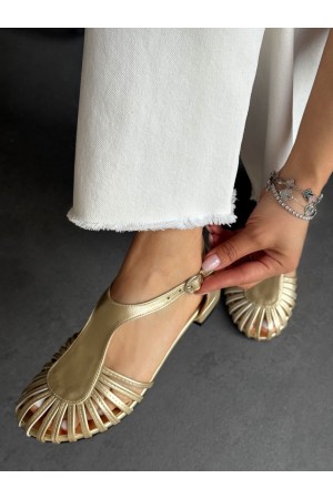 Gold kafes model ayakkabı 