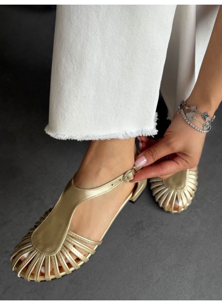 Gold kafes model ayakkabı 