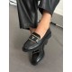 Siyah rugan loafer ayakkabı 
