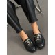 Siyah rugan loafer ayakkabı 