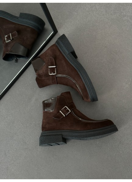 Acı kahve bilek boy hakiki deri bot