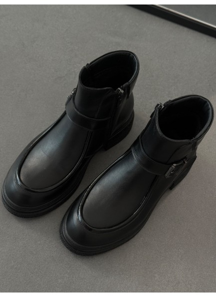 Siyah bilek boy hakiki deri bot
