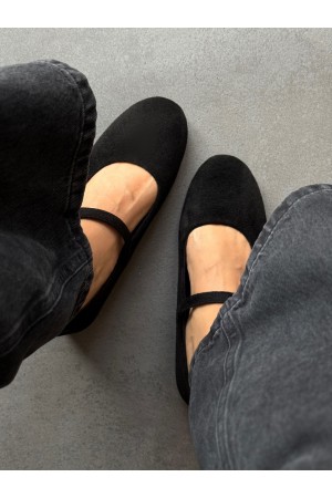 SC1114 Siyah içten ökçeli ayakkabı