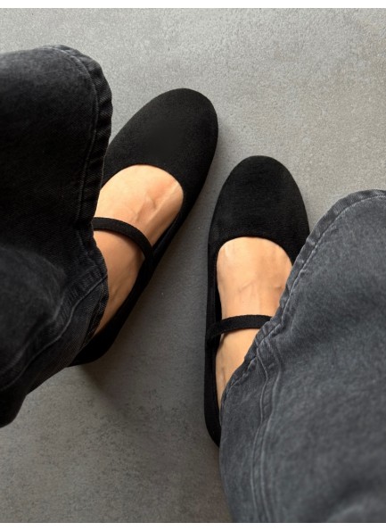 SC1114 Siyah içten ökçeli ayakkabı