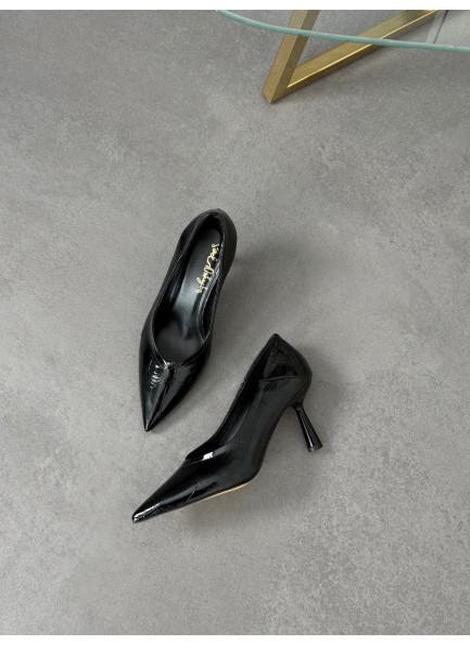 Siyah rugan stiletto