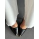 Siyah gold topuklu stiletto