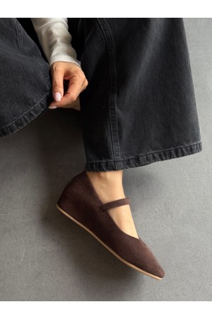 SC1114 Acı kahve içten ökçeli ayakkabı 