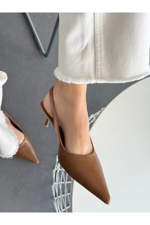 Caramel topuklu ayakkabı 